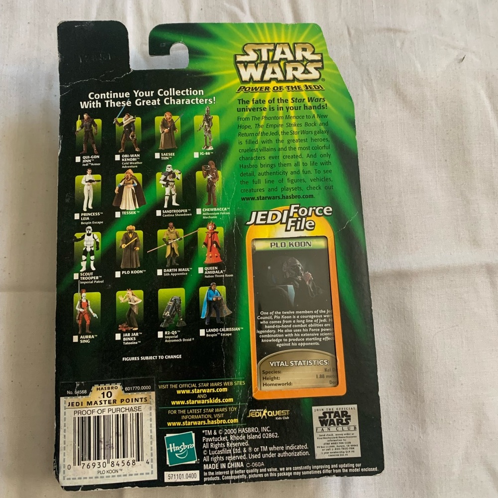 Plo Koon Star Wars collectible.